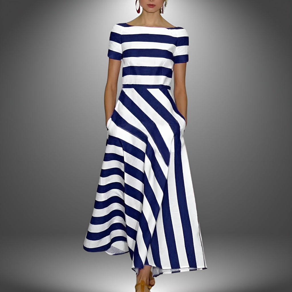 Striped Long Dress for Women
